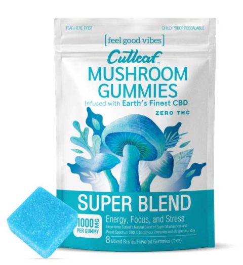 Super Blend 1000MG Mushroom Gummies Zero THC