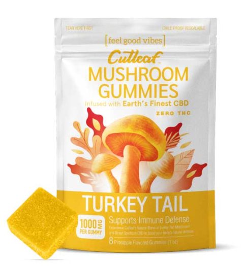 Turkey Tail 1000MG Mushroom Gummies Zero THC