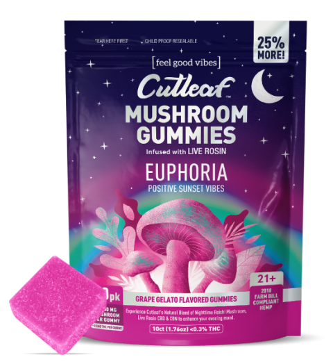 Grape Gelato 1000MG Euphoria Mushroom Gummies