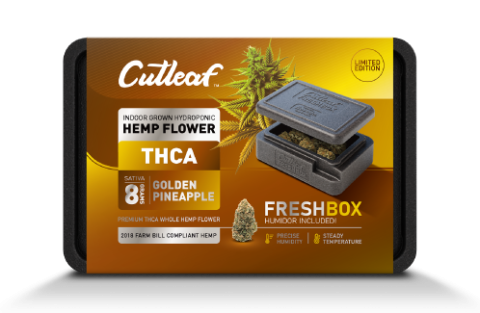 Golden Pineapple 8G THCA Flowers + Cutleaf FreshBox
