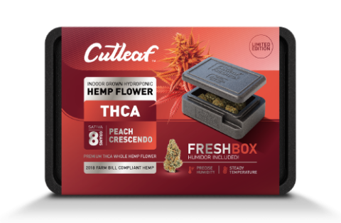 Black Cherry Gelato 8G THCA Flowers + Cutleaf FreshBox